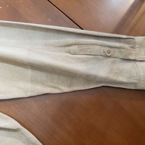 ALAN FLUSSER 100% Suede Men’s Shirt Medium Long Sleeve Button, New with Tags - Picture 11 of 13